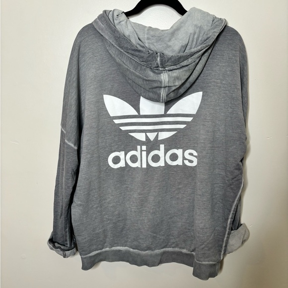 Women’s Adidas Grey Zip Up Hoodie - Picture 4 of 4
